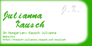 julianna kausch business card